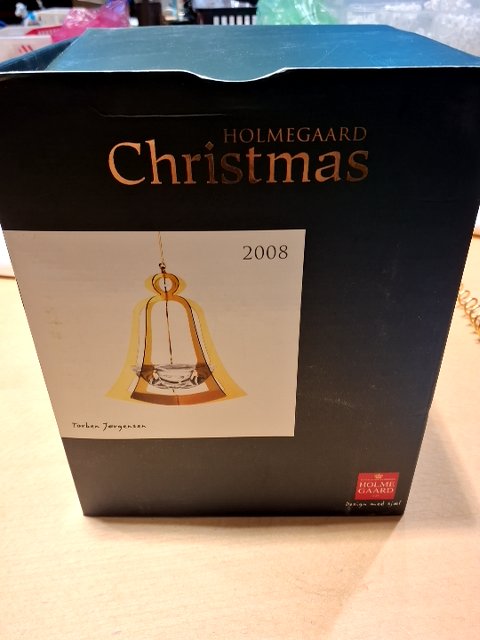 Holmegaard Forgyldt klokke Lysholder